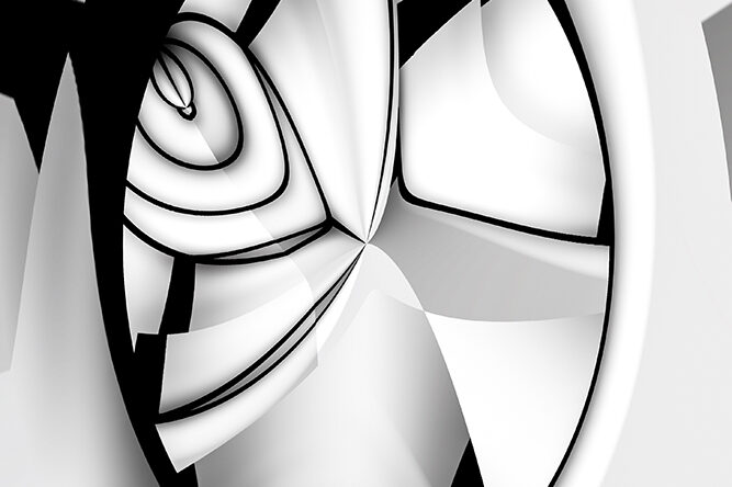 black and white abstract art nft